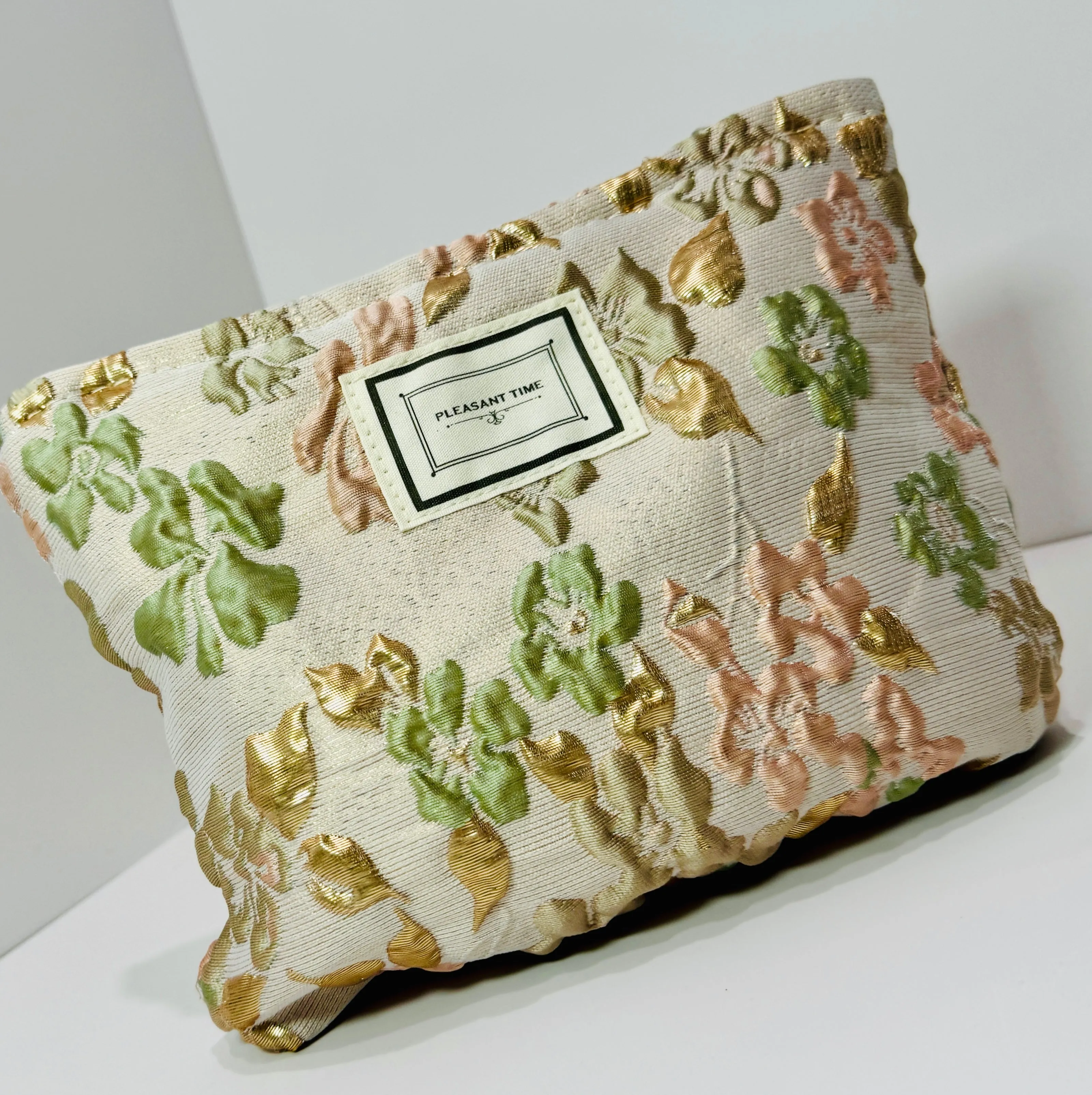 Large Capacity French Floral Cosmetic Bag