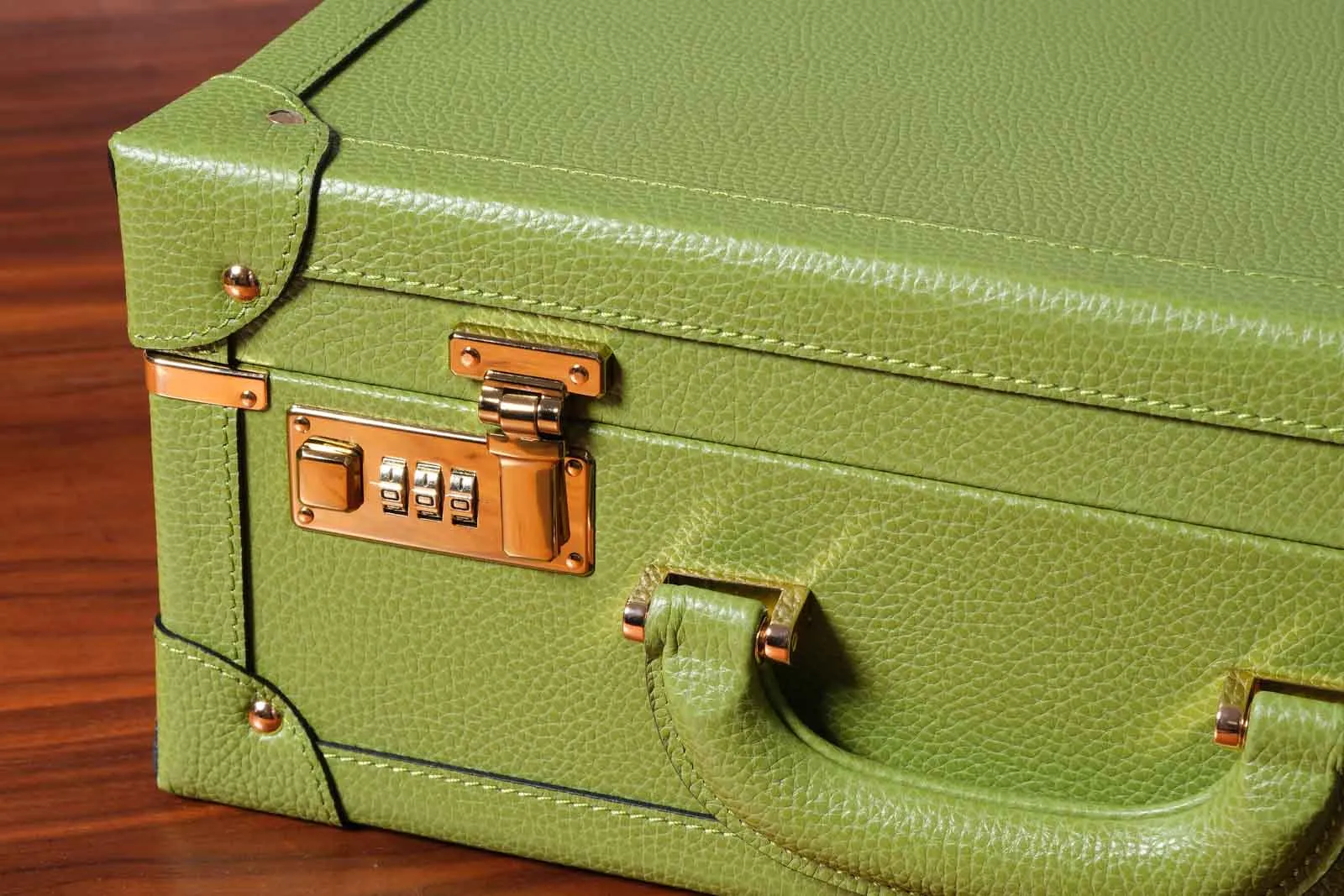 Large Collectors Briefcase - Lime Green