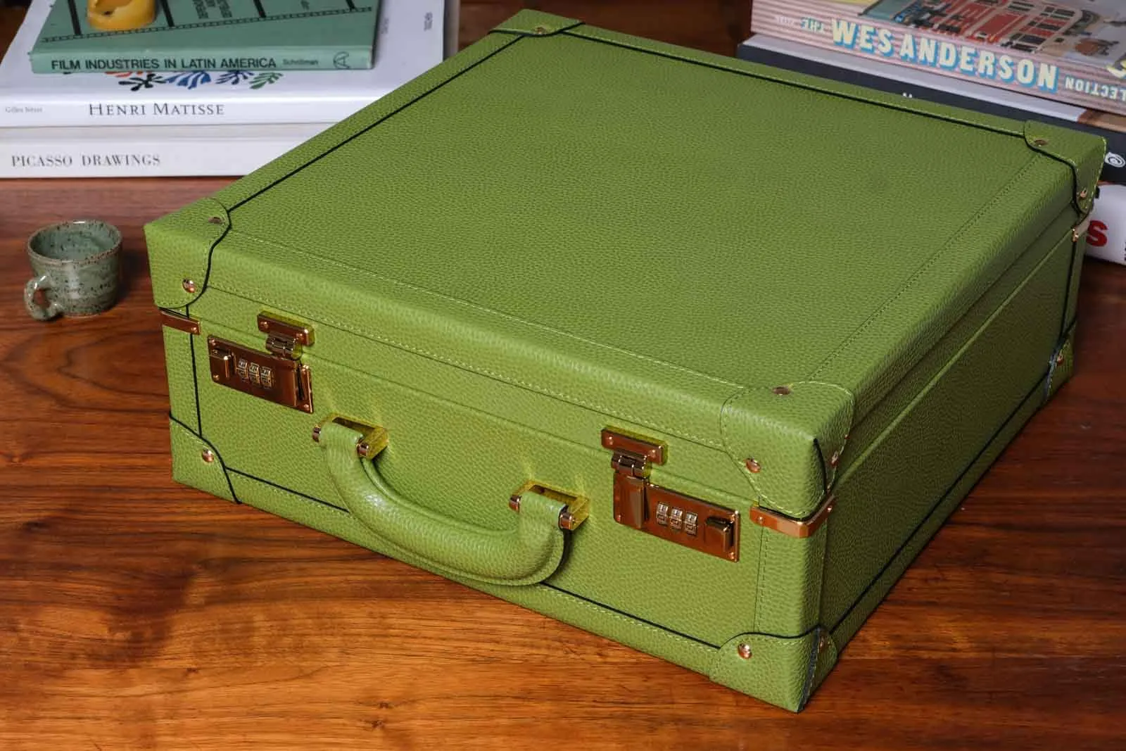 Large Collectors Briefcase - Lime Green