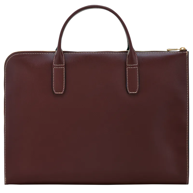 LE FOULONNÉ BRIEFCASE Plum - Leather