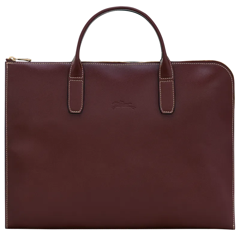 LE FOULONNÉ BRIEFCASE Plum - Leather