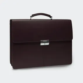 Leather Briefcase in Brown