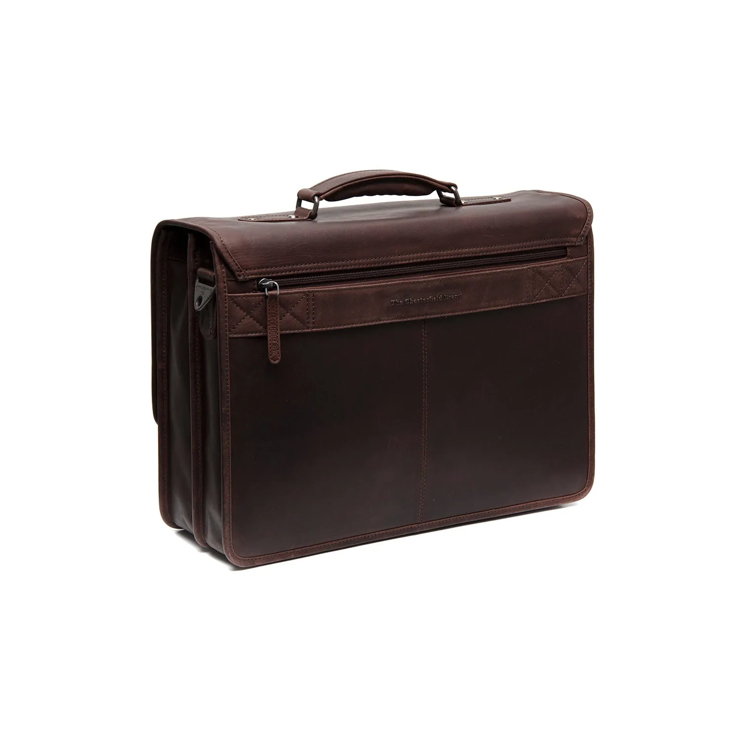 Leather Laptop Bag Brown Glenwood