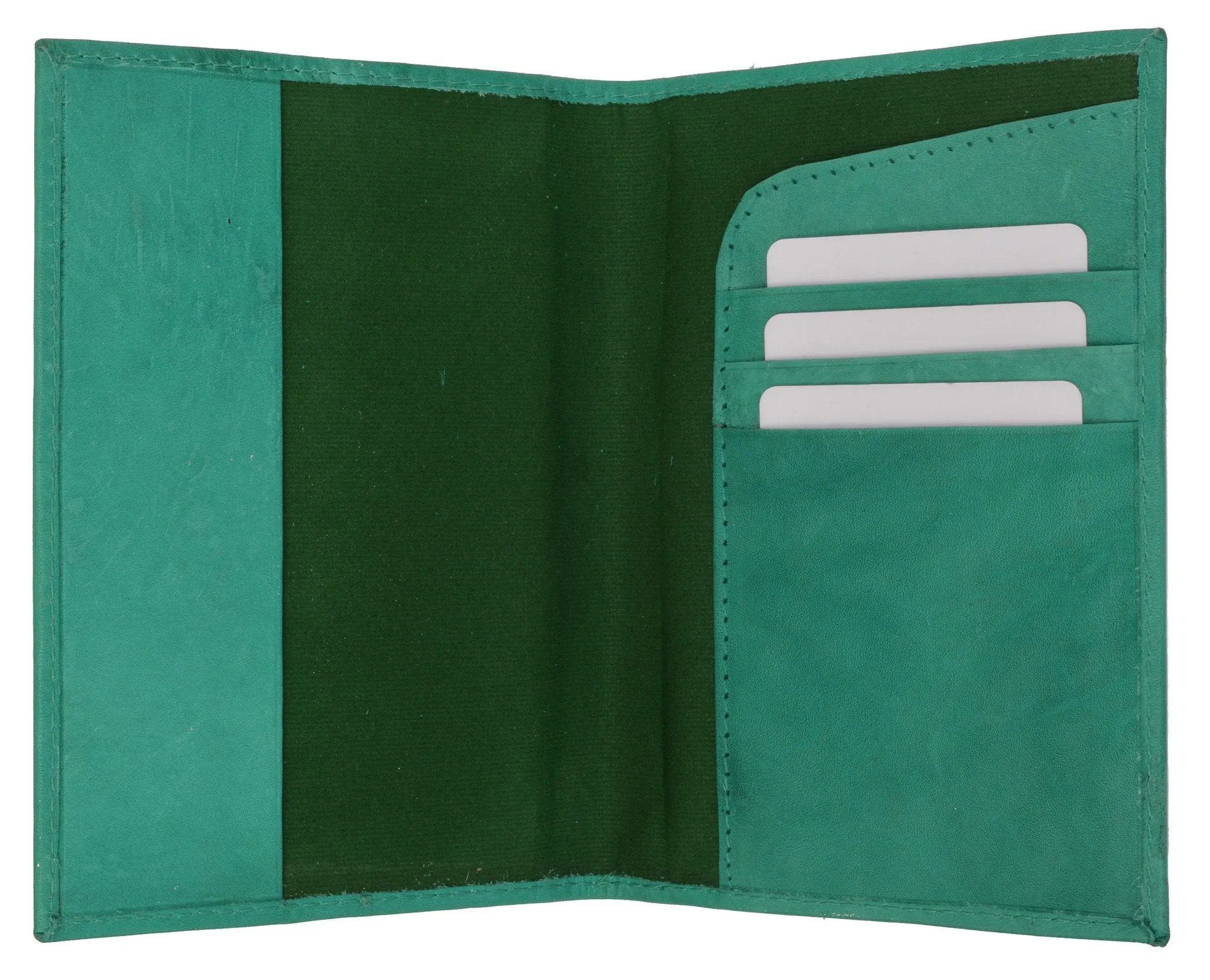 Leather Passport wallet with Card holder 601 CF IMPRINT