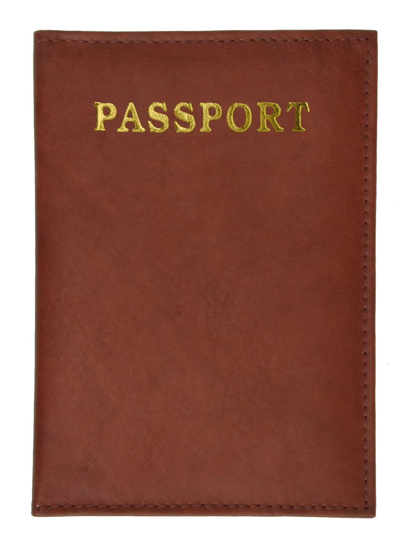 Leather Passport wallet with Card holder 601 CF IMPRINT