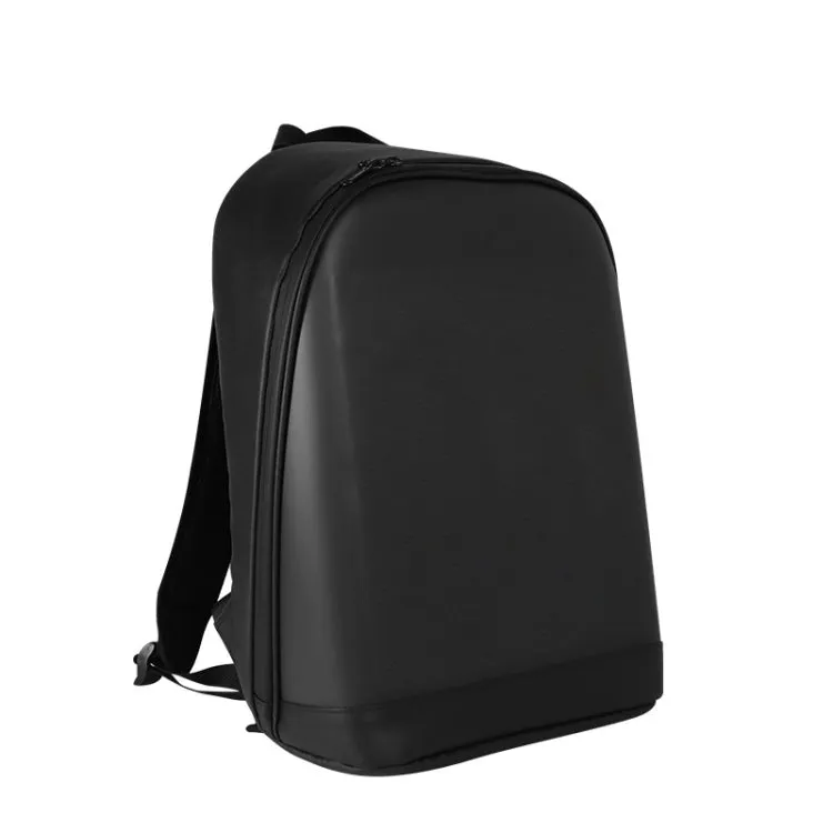 LED Display Backpack Smart Advertising Screen Waterproof PU Backpack, Size: 17 inch(Black)