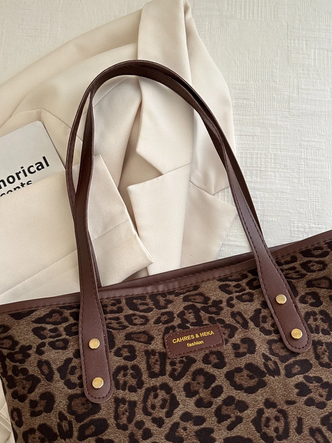 Leopard Print Tote Bag