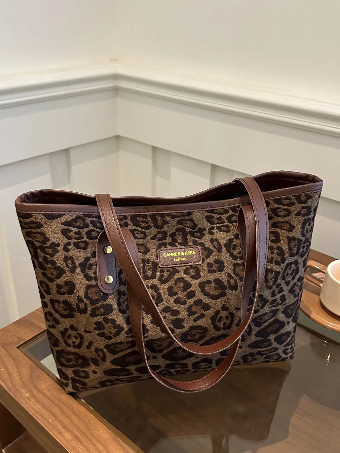 Leopard Print Tote Bag