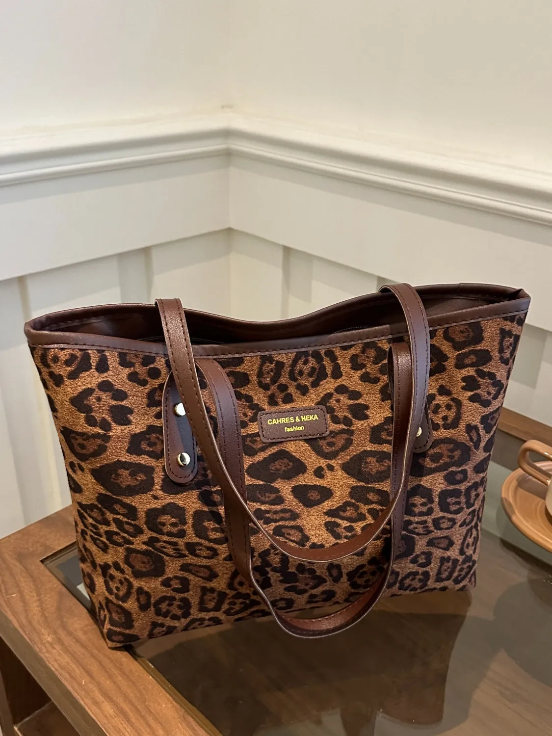 Leopard Print Tote Bag