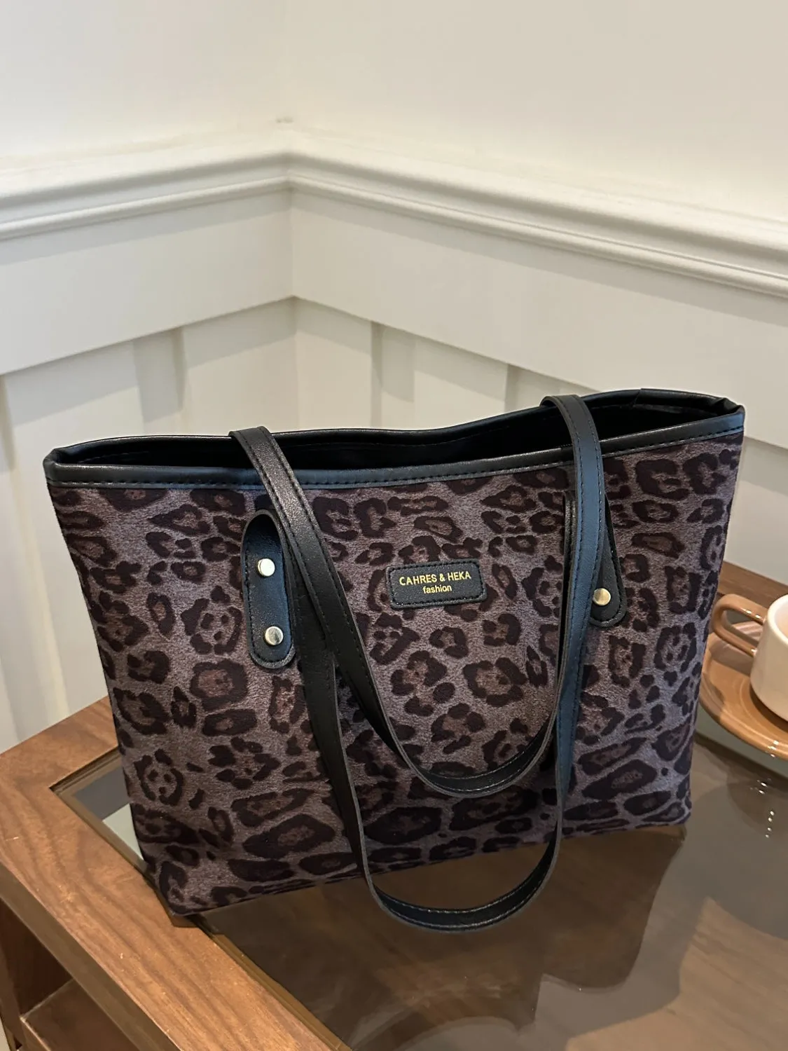 Leopard Print Tote Bag