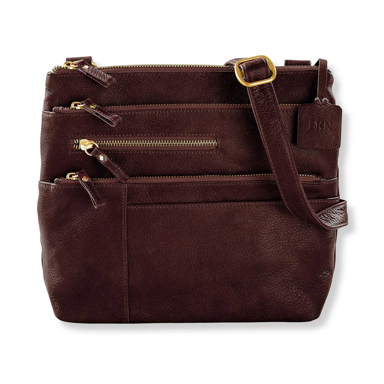 Lexi Triple-Zip Crossbody Traveler