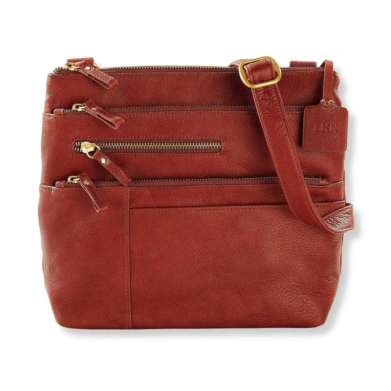 Lexi Triple-Zip Crossbody Traveler