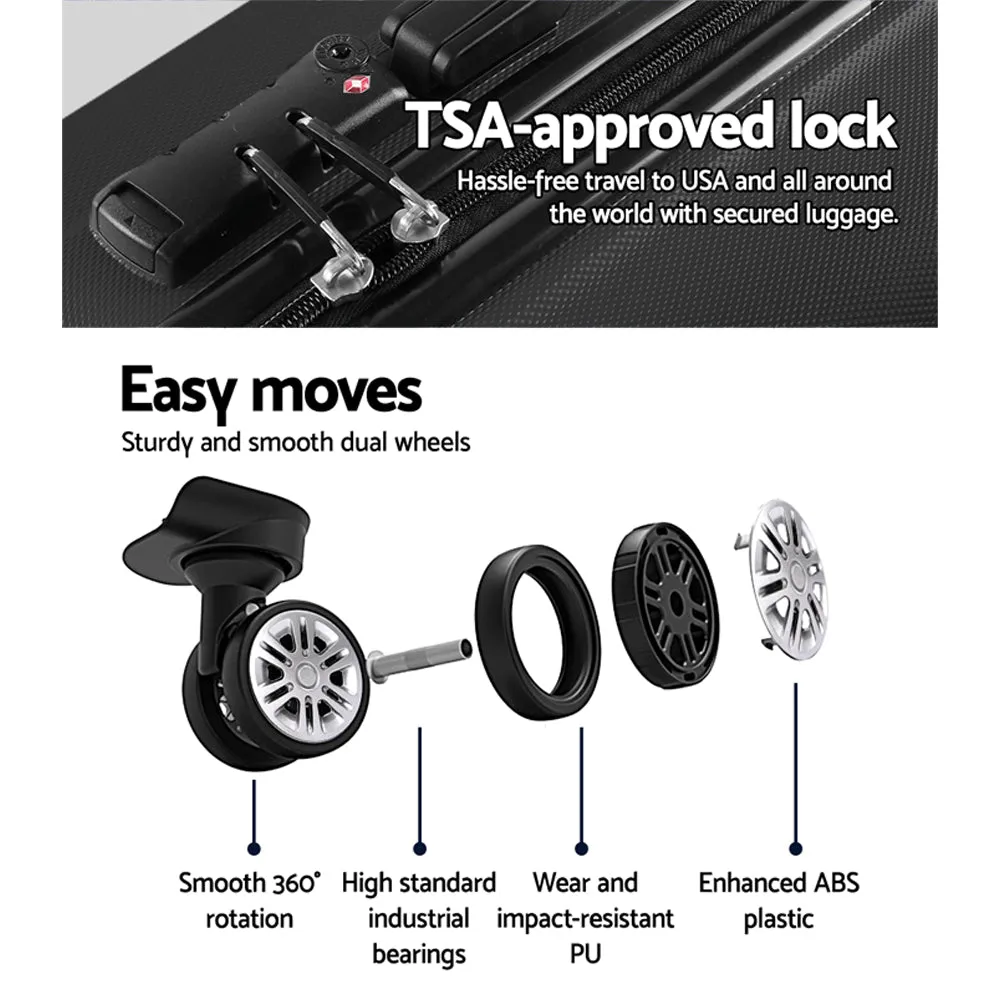 Lightweight TSA 28" Hard Case Luggage with 360° Wheels - Wanderlite