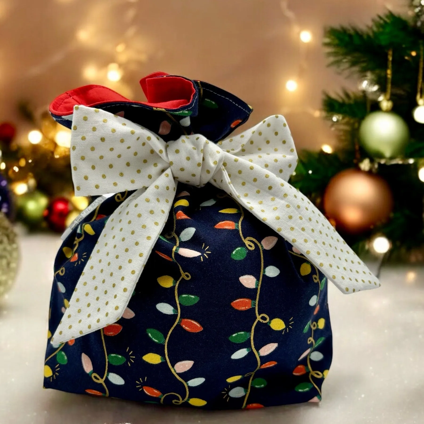 Little Something Gift Bag - Christmas Lights