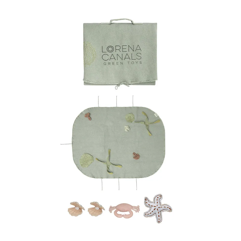 Lorena Canals Small World Machine Washable Green Toy - Under The Sea Toy Set - 50x65cm (Pre-Order; Est. Delivery in 4-8 Weeks)