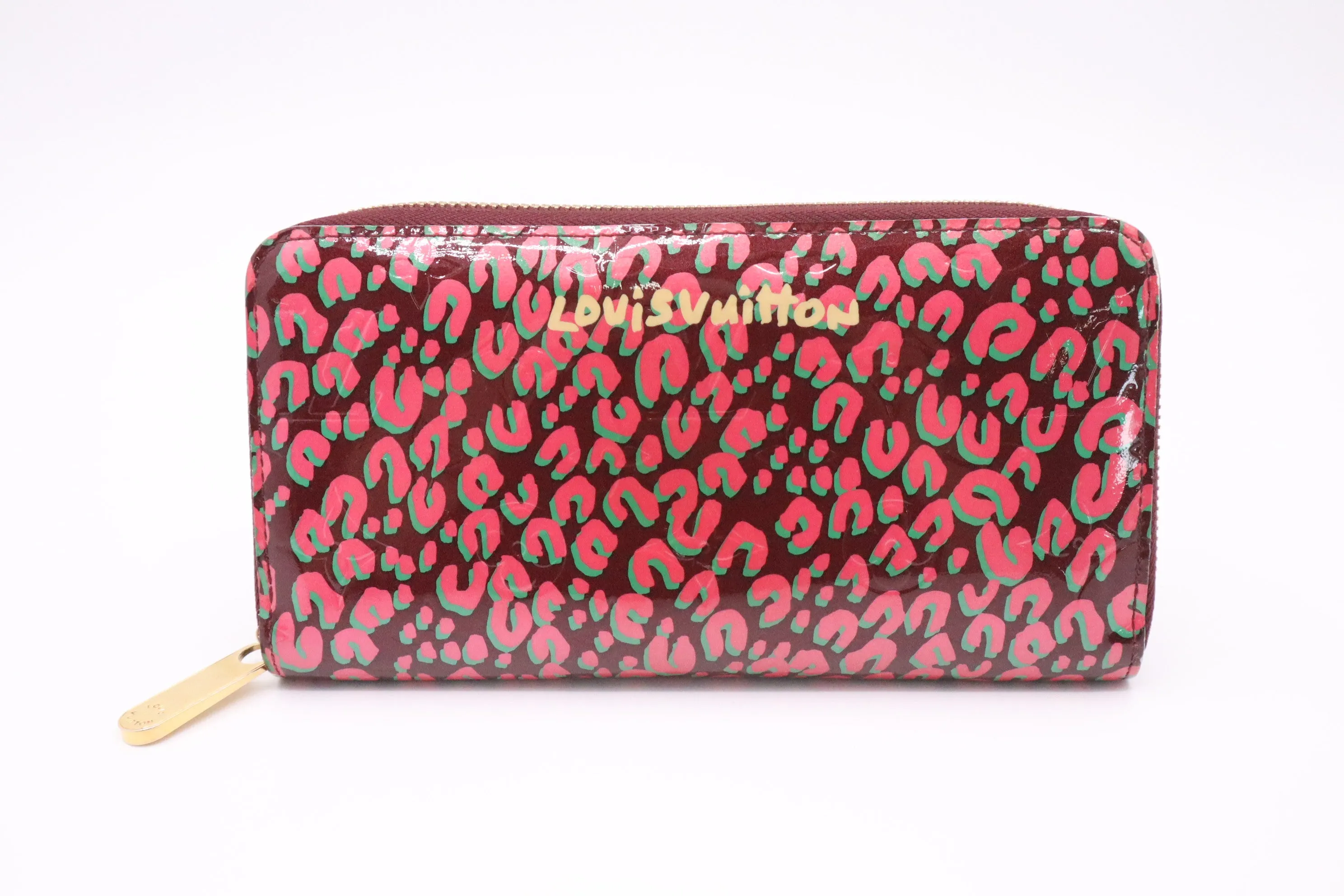 Louis Vuitton Long Zippy Wallet in Leopard Print Vernis Leather