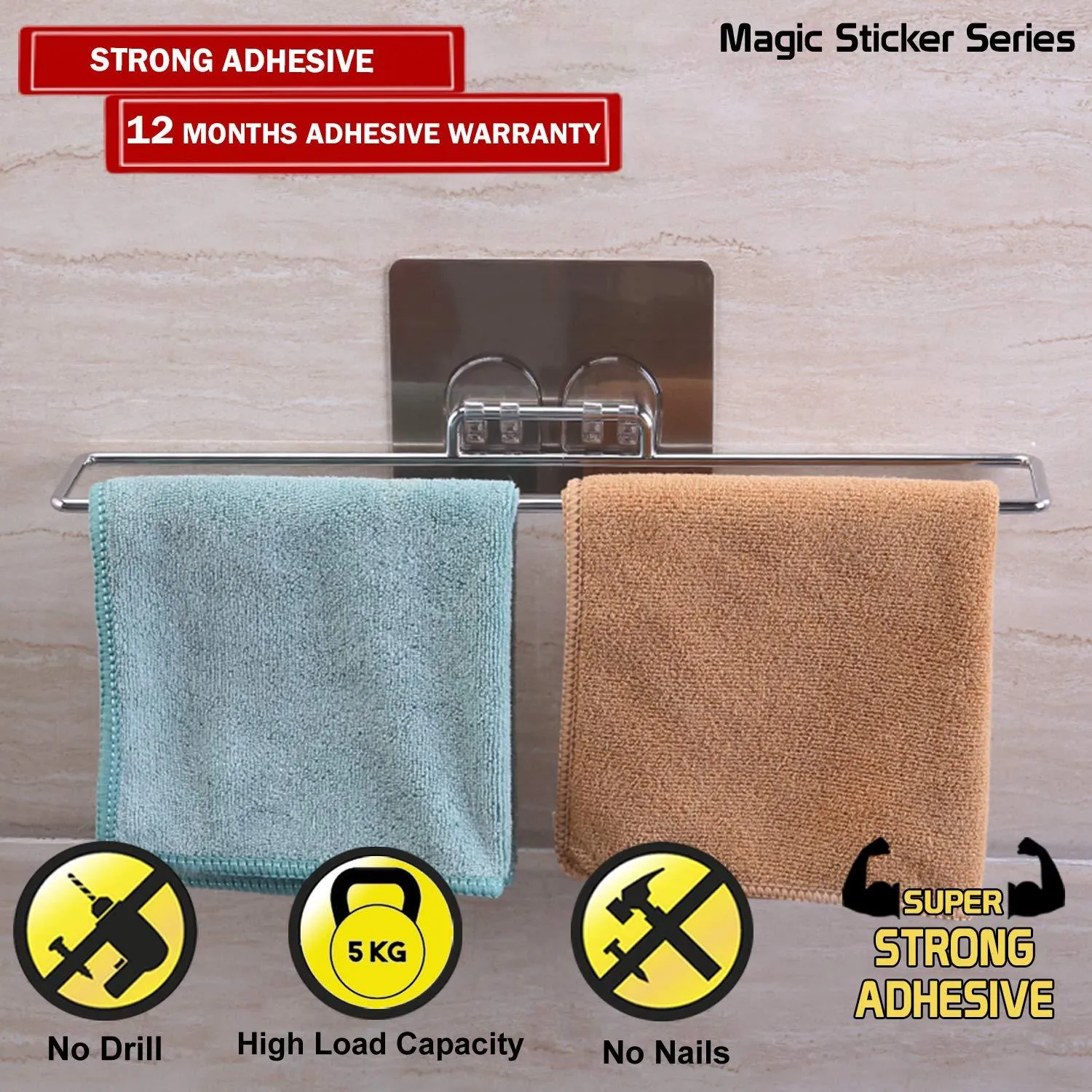 Magic Sticker Series Self Adhesive Napkin Hand Towel Holder