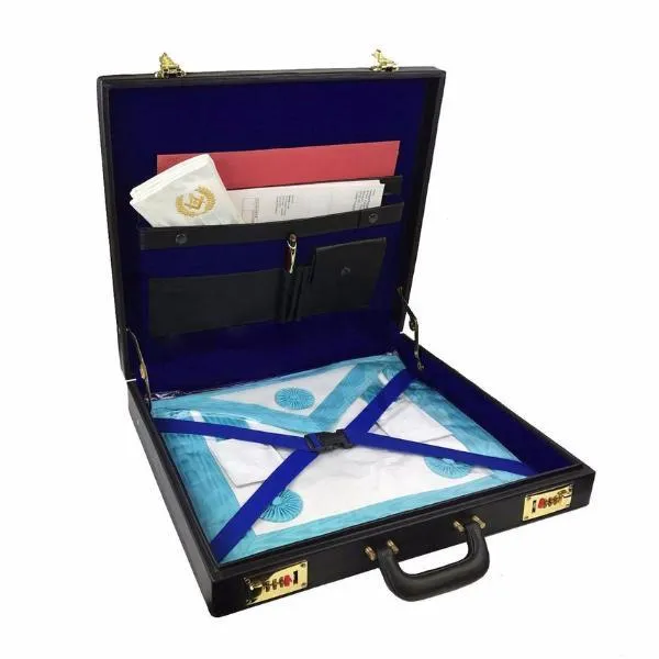 Masonic Apron Case - Black Briefcase Different Materials WM & MM