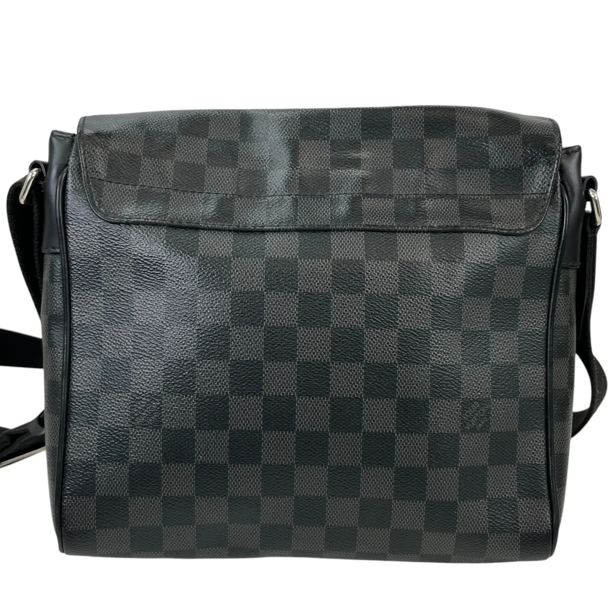 Men's District Damier Messenger Bag Black