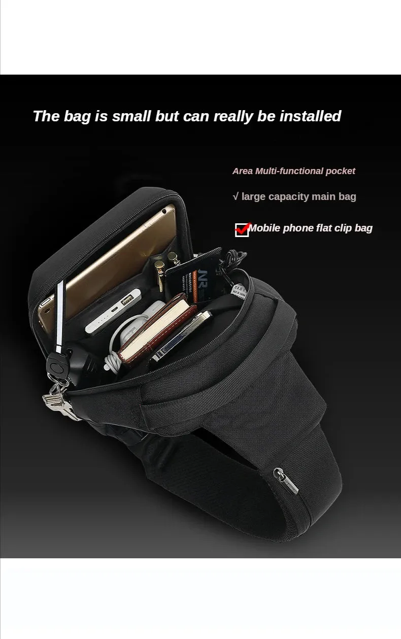 Men's Motorcycle Design Chest Bag