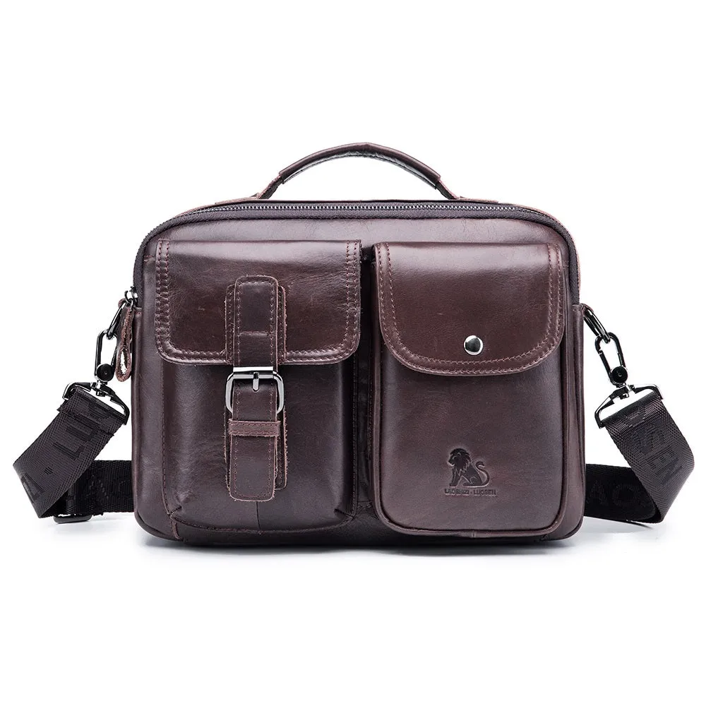 Men's Vintage Business Genuine Leather Crossbody Bag