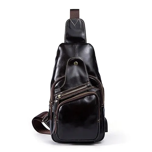 Messenger Bag Men Leather Crossbody Bags