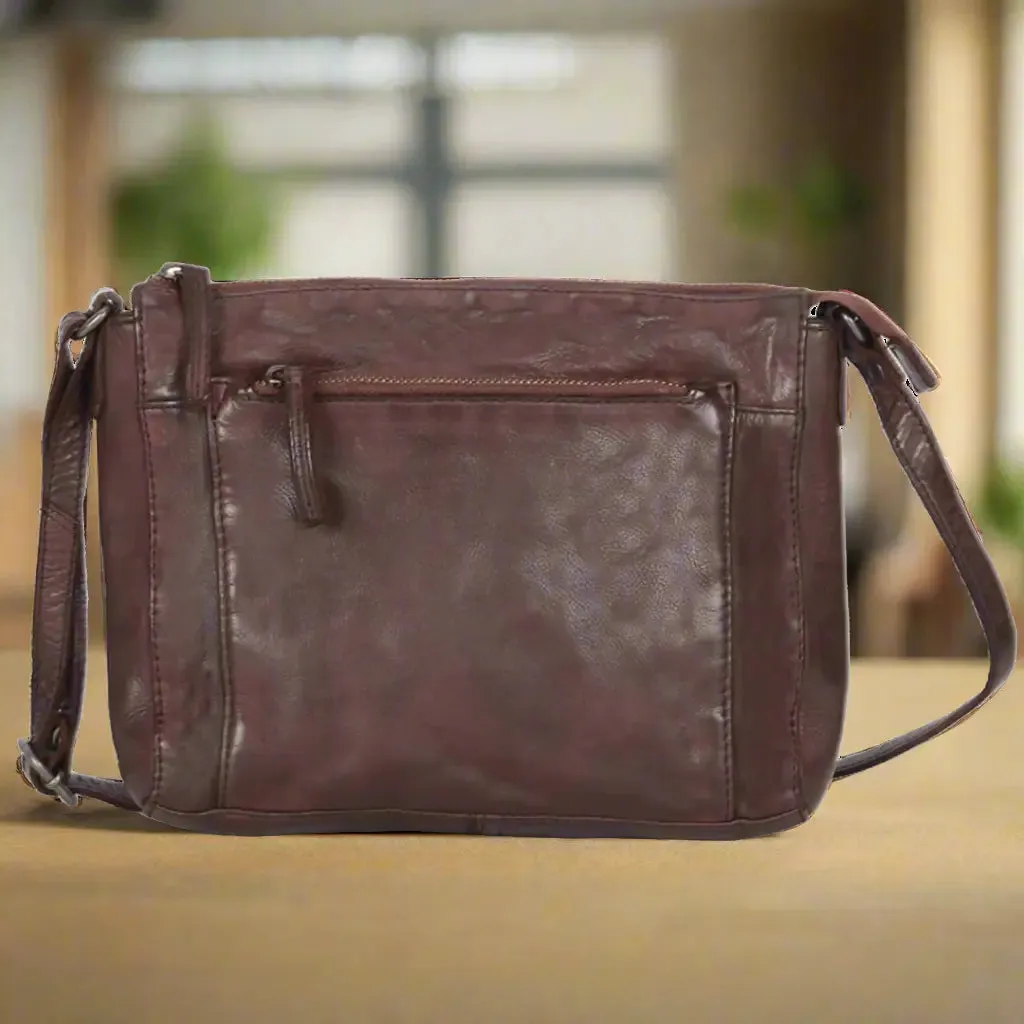 MET Crossbody Organizer Leather Bag