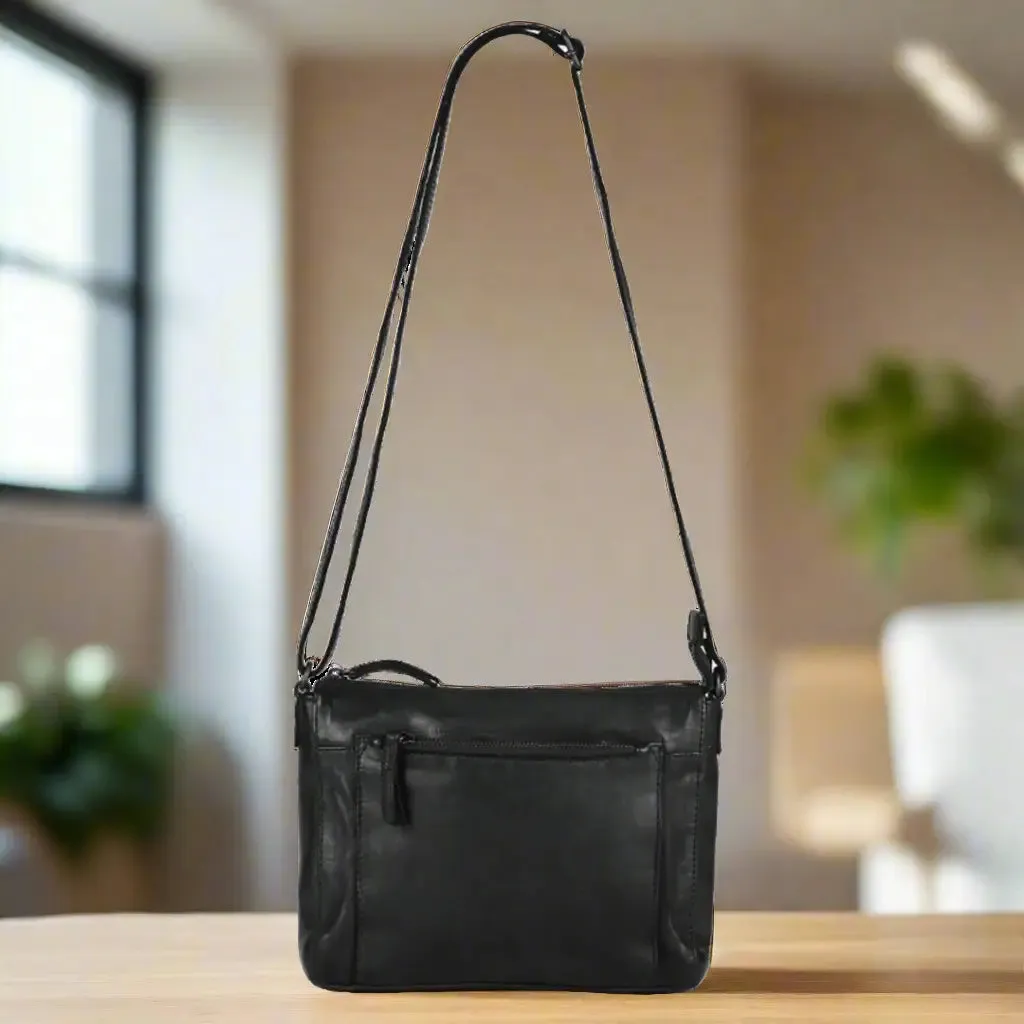 MET Crossbody Organizer Leather Bag