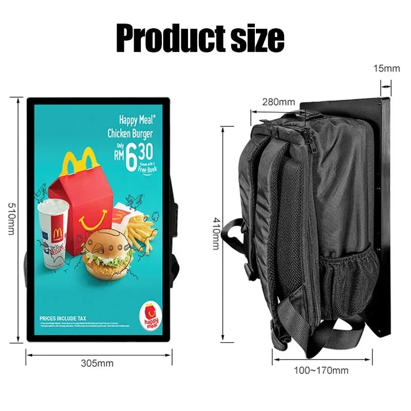 MEYA - SE 22 High Brightness Digital LCD Backpack