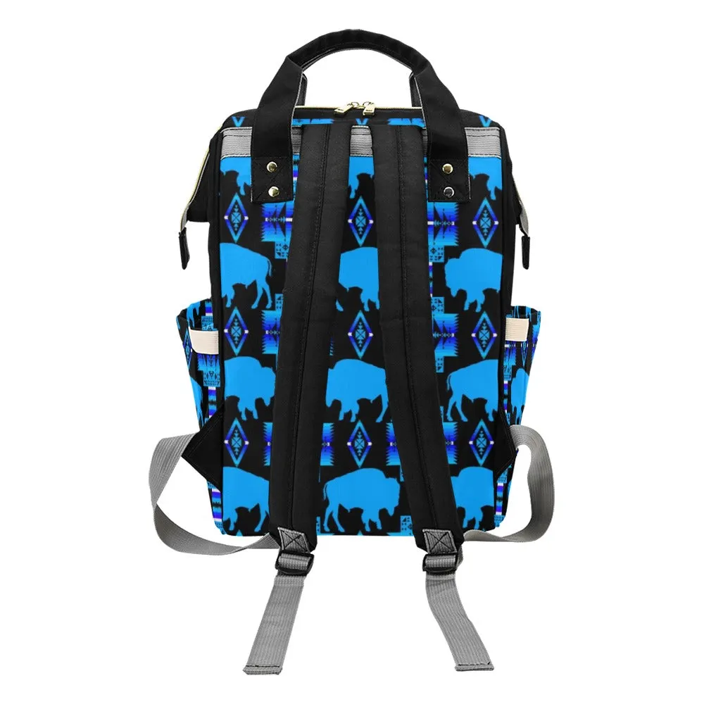 Midnight Lake Buffalo Multi-Function Diaper Backpack/Diaper Bag