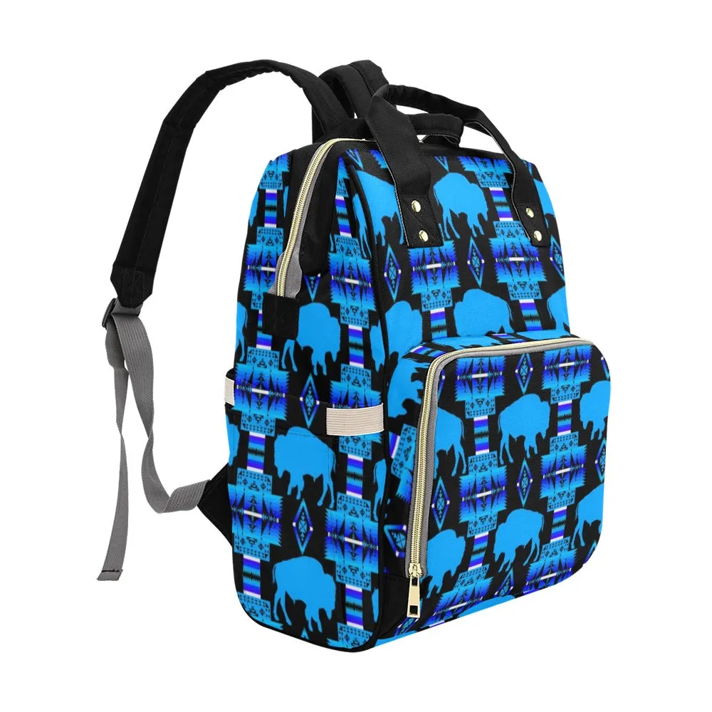 Midnight Lake Buffalo Multi-Function Diaper Backpack/Diaper Bag