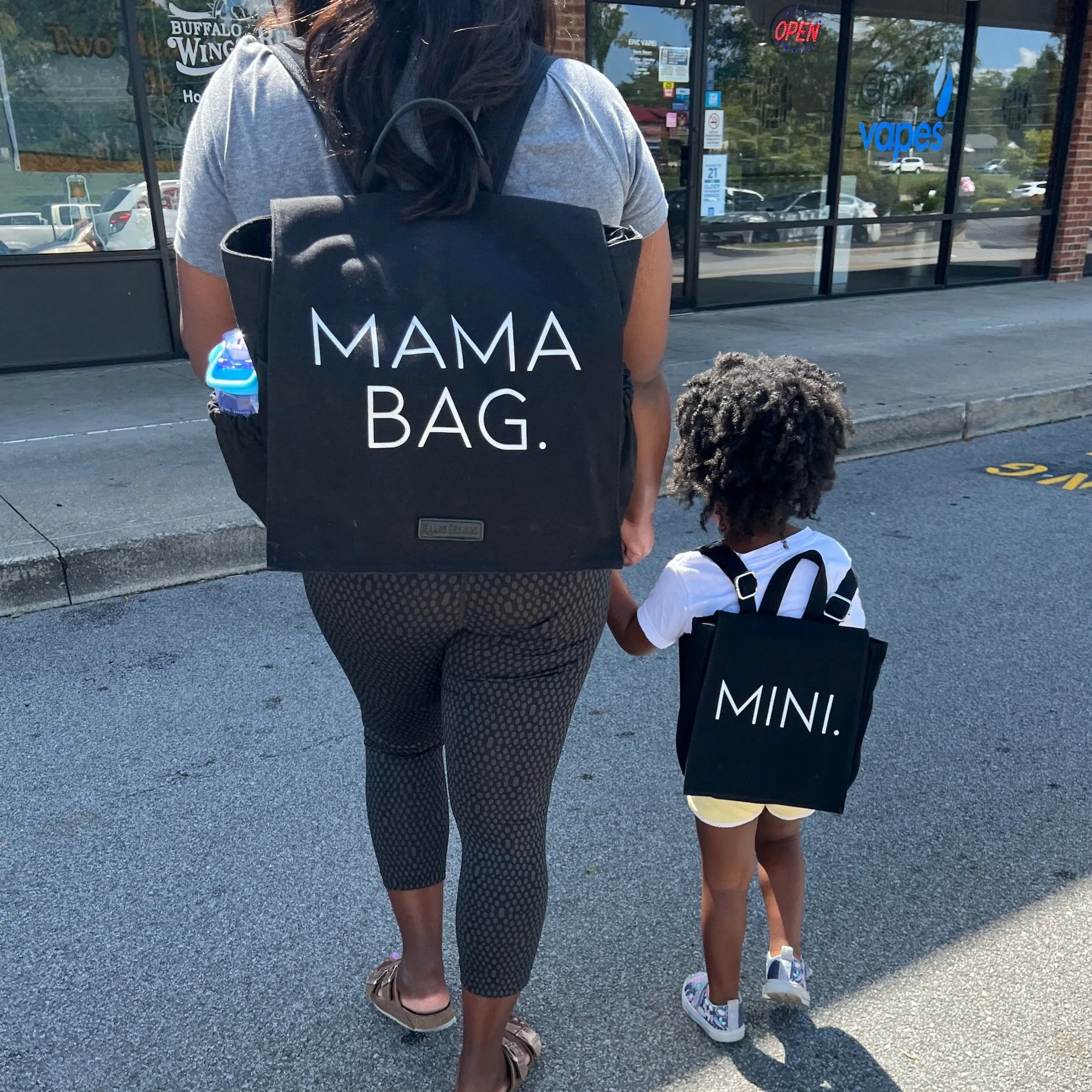 Mom   Child Matching Bags | Set of 2 Backpacks - Mama Bag & Mini - The Kensley Bag