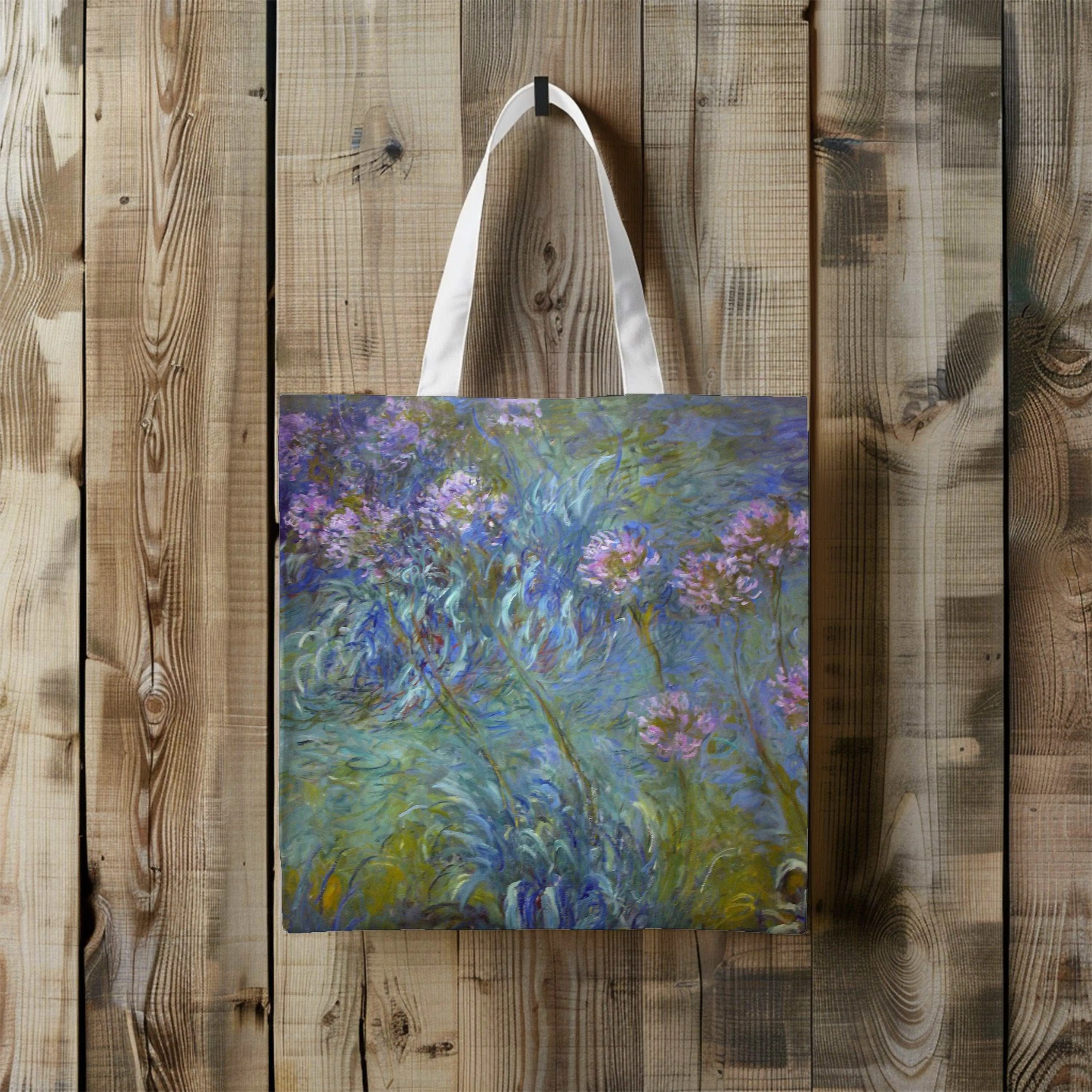 Monet Agapanthus Canvas Shopper Tote