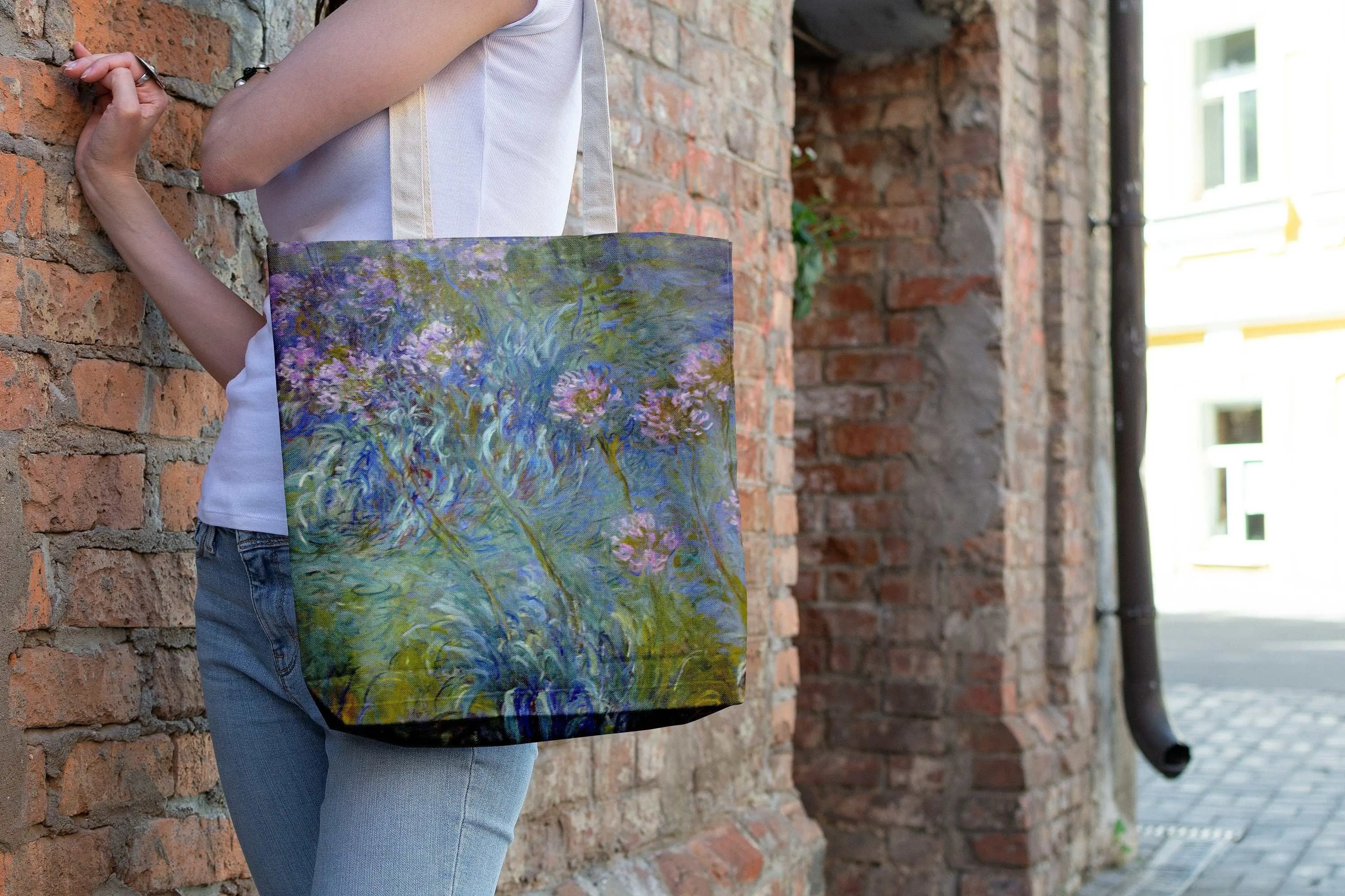 Monet Agapanthus Canvas Shopper Tote