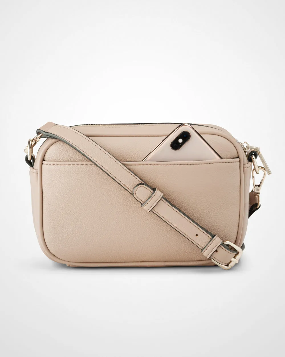 Monica Camera Crossbody Bag - Taupe