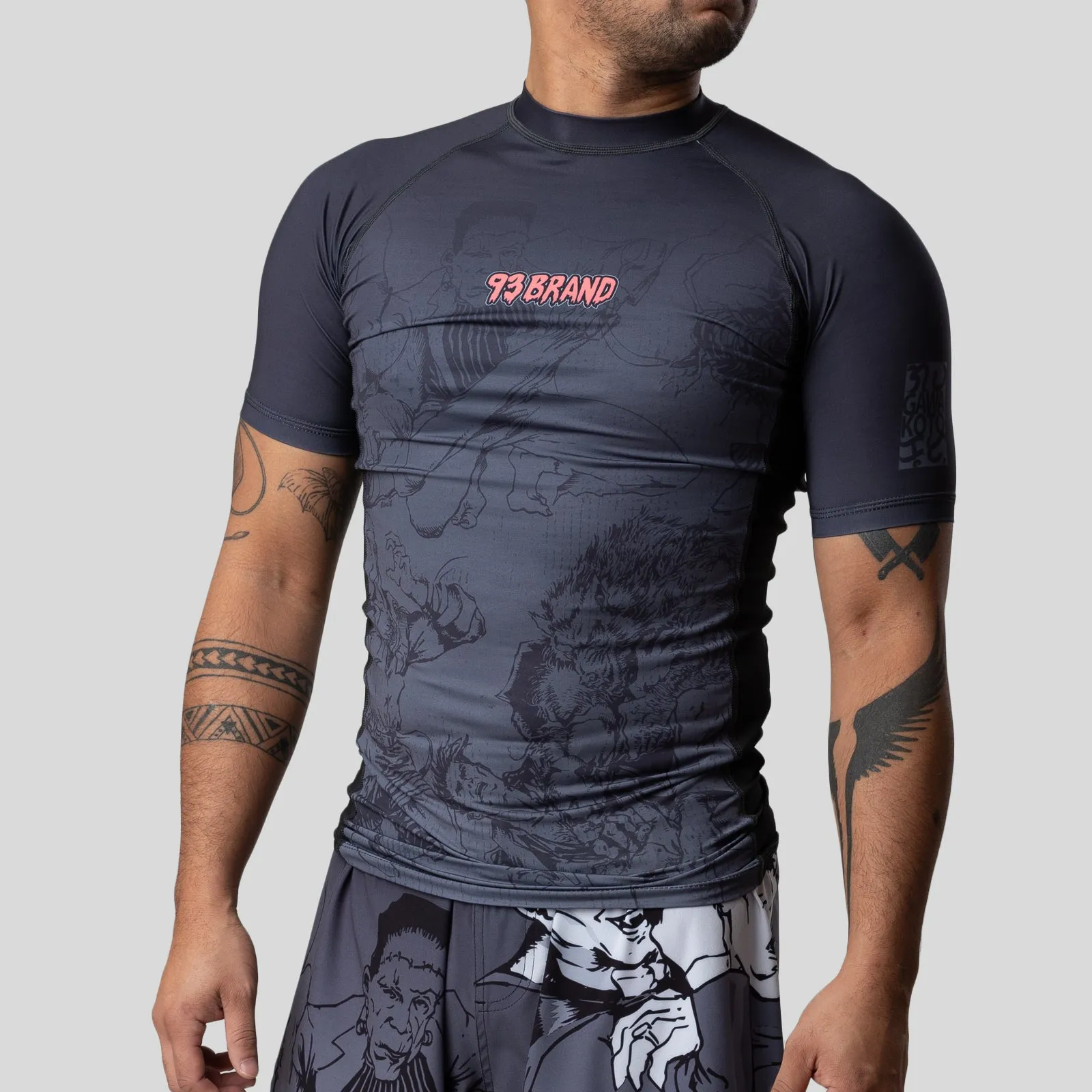 MONSTERS Short Sleeve Rash Guard