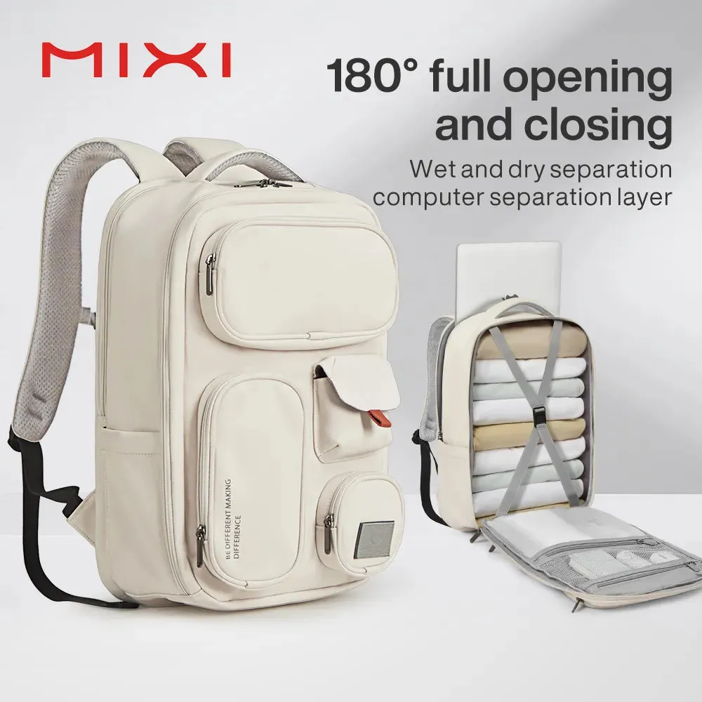 Multi-Compartment Travel Backpack - 18 Inch Waterproof Laptop Bag