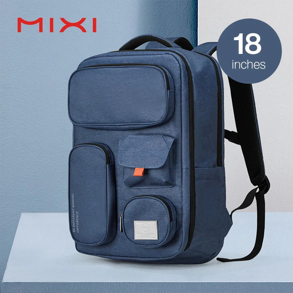 Multi-Compartment Travel Backpack - 18 Inch Waterproof Laptop Bag