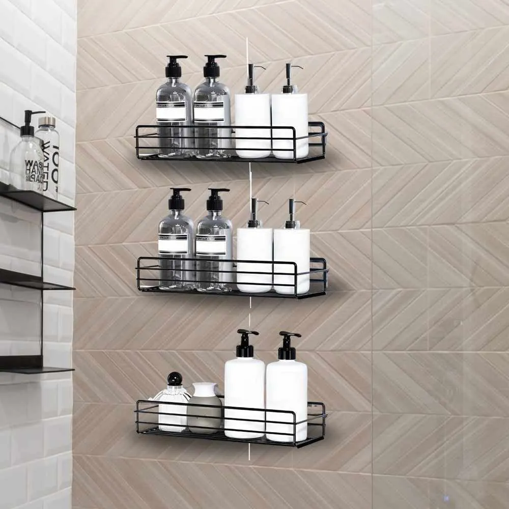 Multipurpose Kitchen / Bathroom Rack Wall Mounted Holder