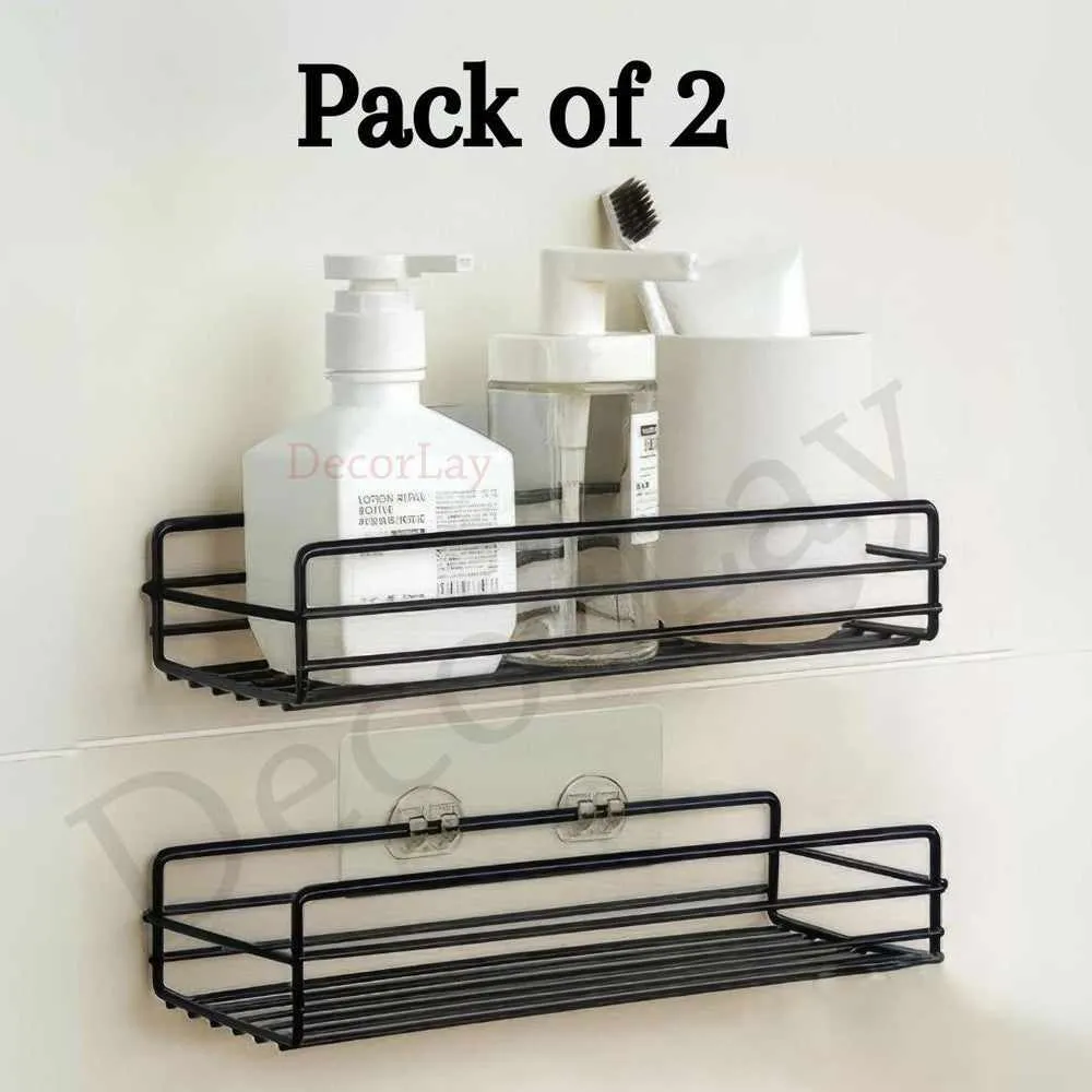 Multipurpose Kitchen / Bathroom Rack Wall Mounted Holder