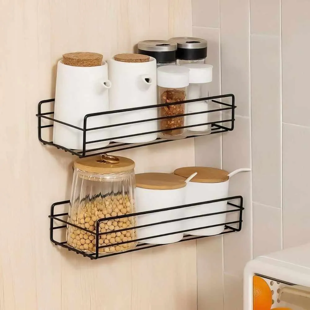 Multipurpose Kitchen / Bathroom Rack Wall Mounted Holder