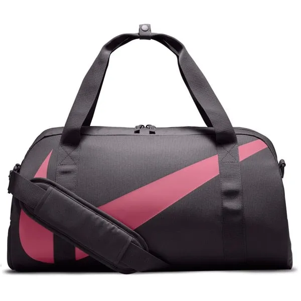 Nike Kids Gym Club Duffel Bag Dark Grey/Pink Nebula