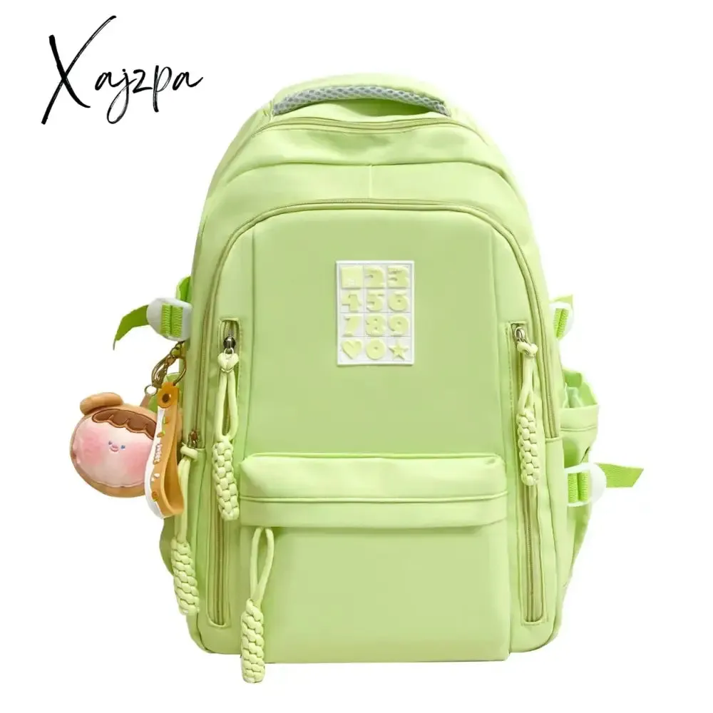 Nylon Solid Bags for Women 2024 New Backpacks Anti-Theft Back Zipper Fashion Backpack Casual Travel Single Shoulder Bags Портфель