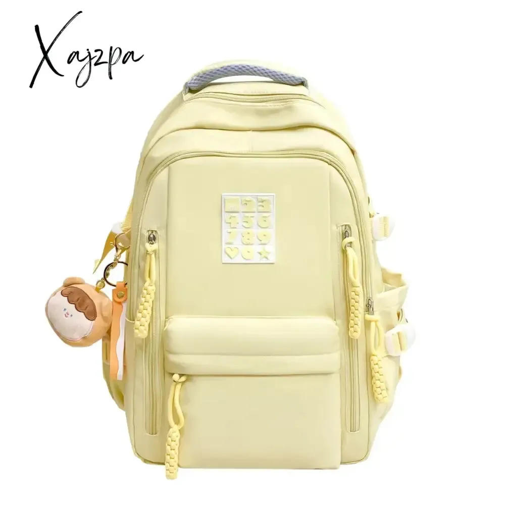 Nylon Solid Bags for Women 2024 New Backpacks Anti-Theft Back Zipper Fashion Backpack Casual Travel Single Shoulder Bags Портфель