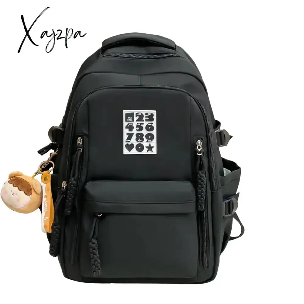 Nylon Solid Bags for Women 2024 New Backpacks Anti-Theft Back Zipper Fashion Backpack Casual Travel Single Shoulder Bags Портфель