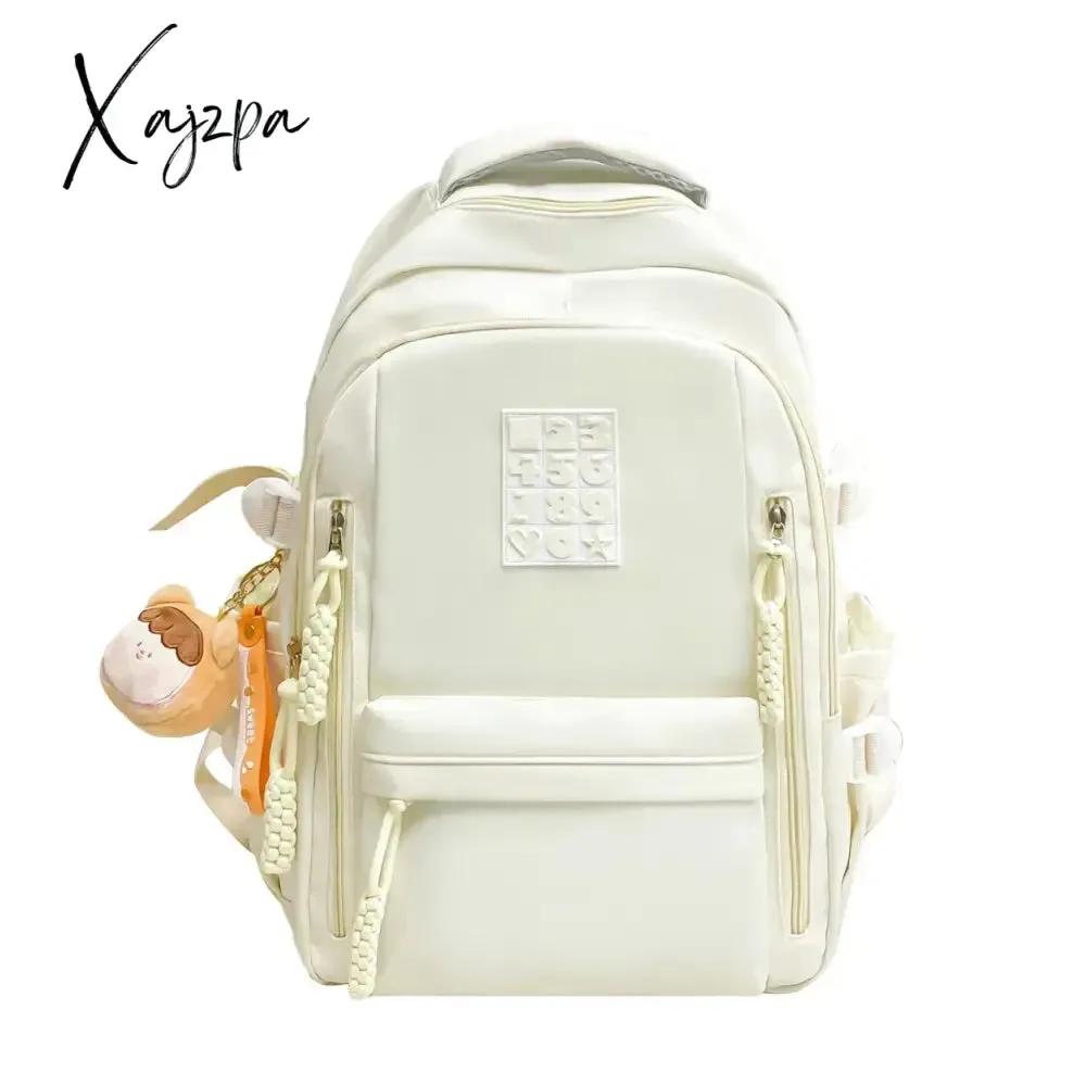 Nylon Solid Bags for Women 2024 New Backpacks Anti-Theft Back Zipper Fashion Backpack Casual Travel Single Shoulder Bags Портфель