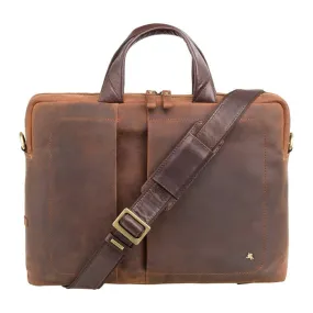 Octo 13" Laptop Briefcase - Havana Tan