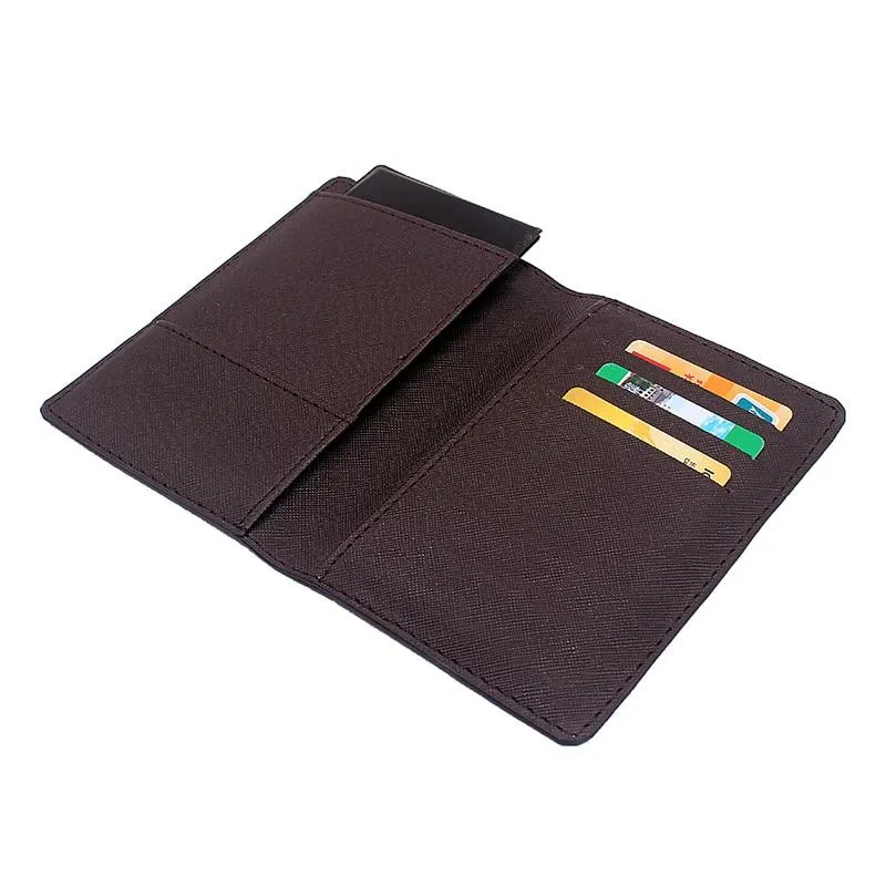 OES Wallet - With Passport & Credit Card Holder (Black & Brown)