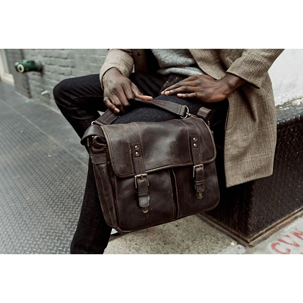 ONA Prince Street Camera and Laptop Messenger Bag - Dark Truffle (ONA5-024LDB)