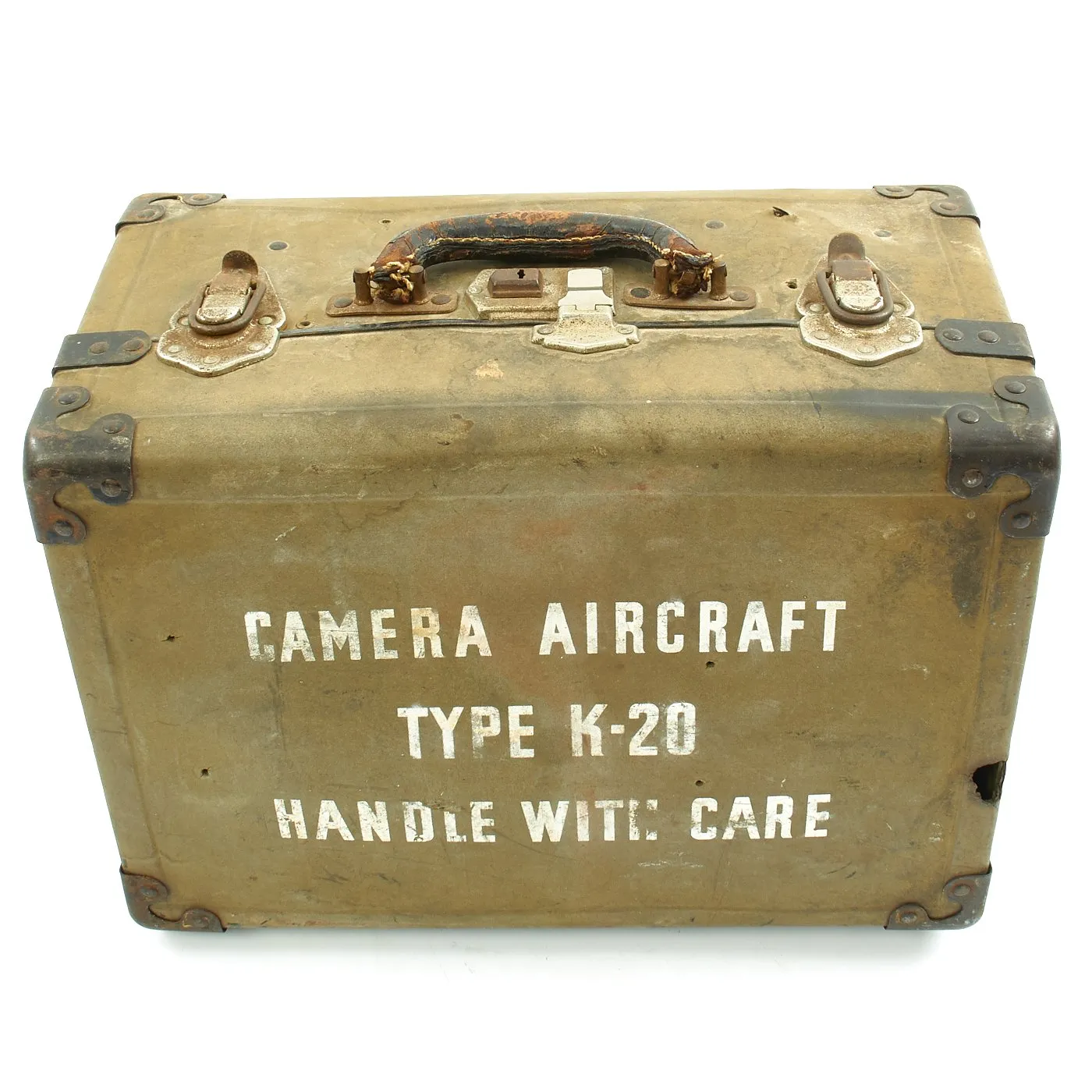 Original U.S. WWII Army Air Force Graflex K-20 Aircraft Camera with Case  - dated 1942